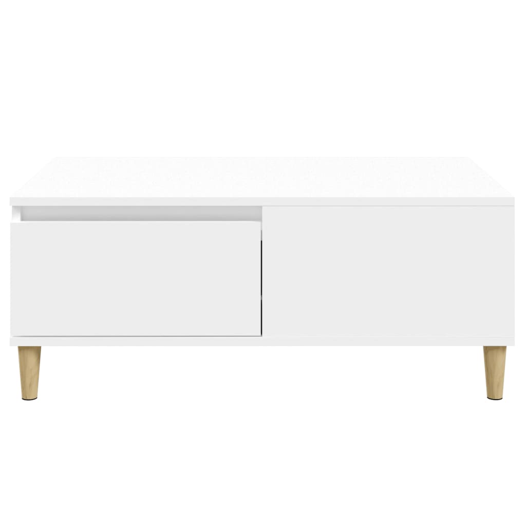 sofabord 90x50x36,5 cm konstrueret træ hvid