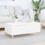 sofabord 90x50x36,5 cm konstrueret træ hvid