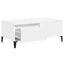sofabord 90x50x36,5 cm konstrueret træ hvid
