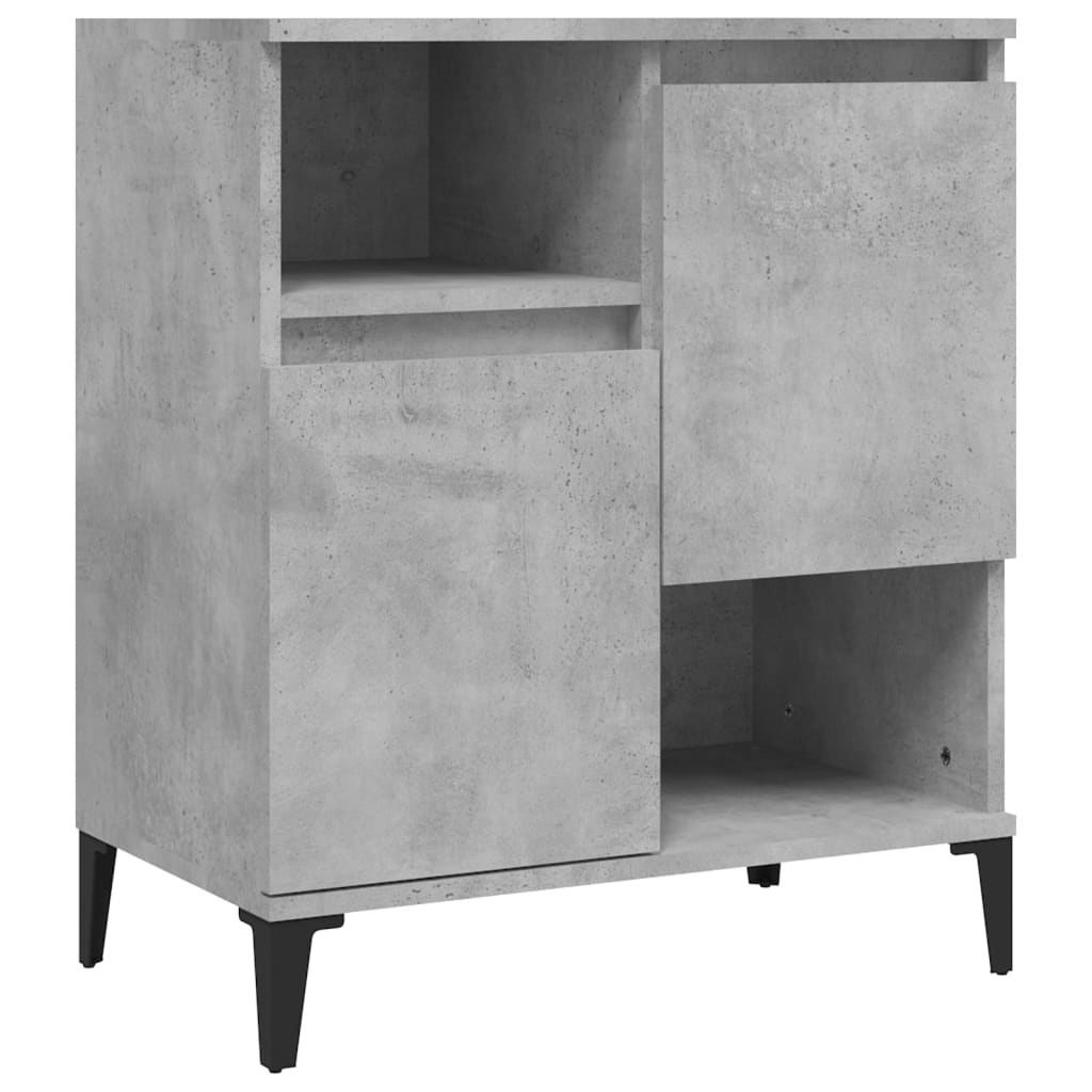 skænk 60x35x70 cm konstrueret træ betongrå