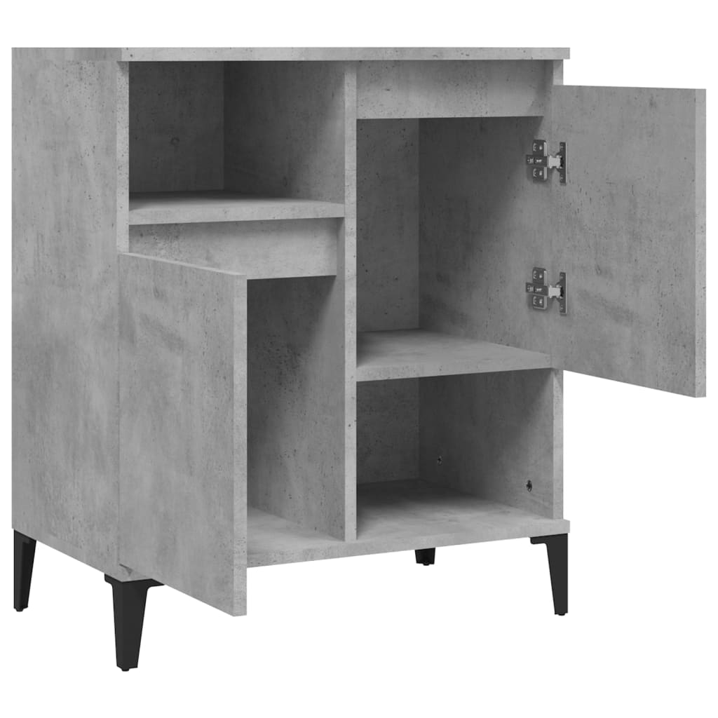 skænk 60x35x70 cm konstrueret træ betongrå