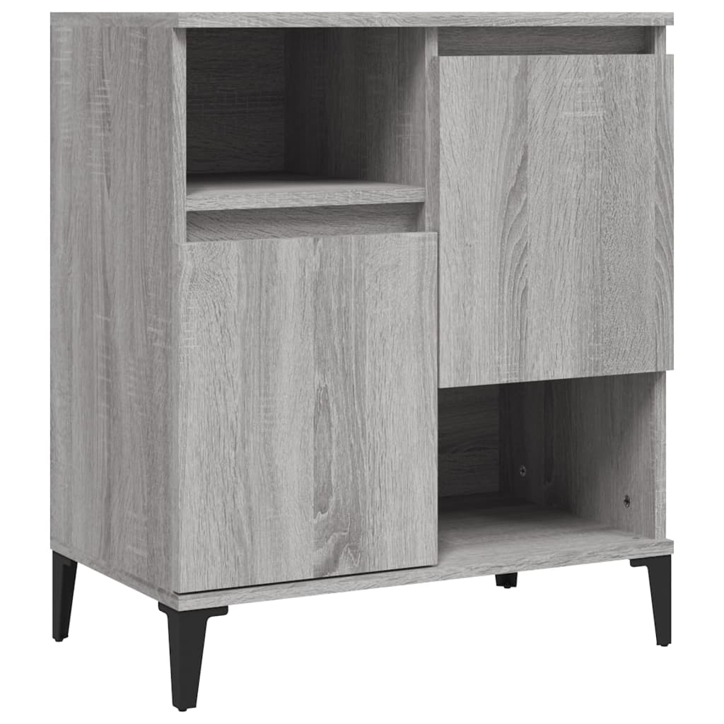 skænk 60x35x70 cm konstrueret træ grå sonoma-eg