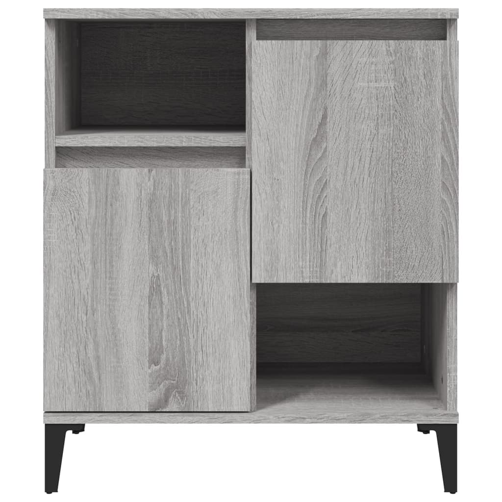 skænk 60x35x70 cm konstrueret træ grå sonoma-eg