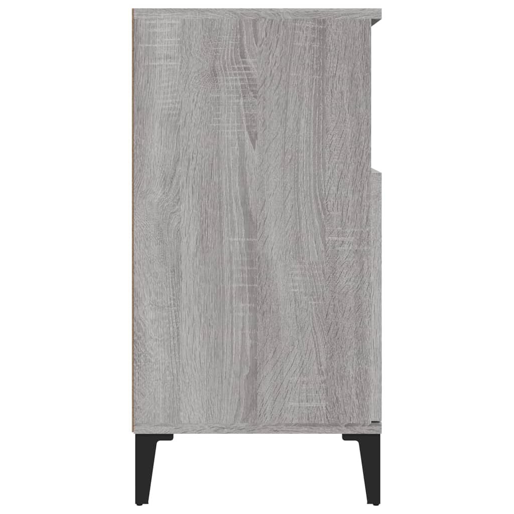 skænk 60x35x70 cm konstrueret træ grå sonoma-eg