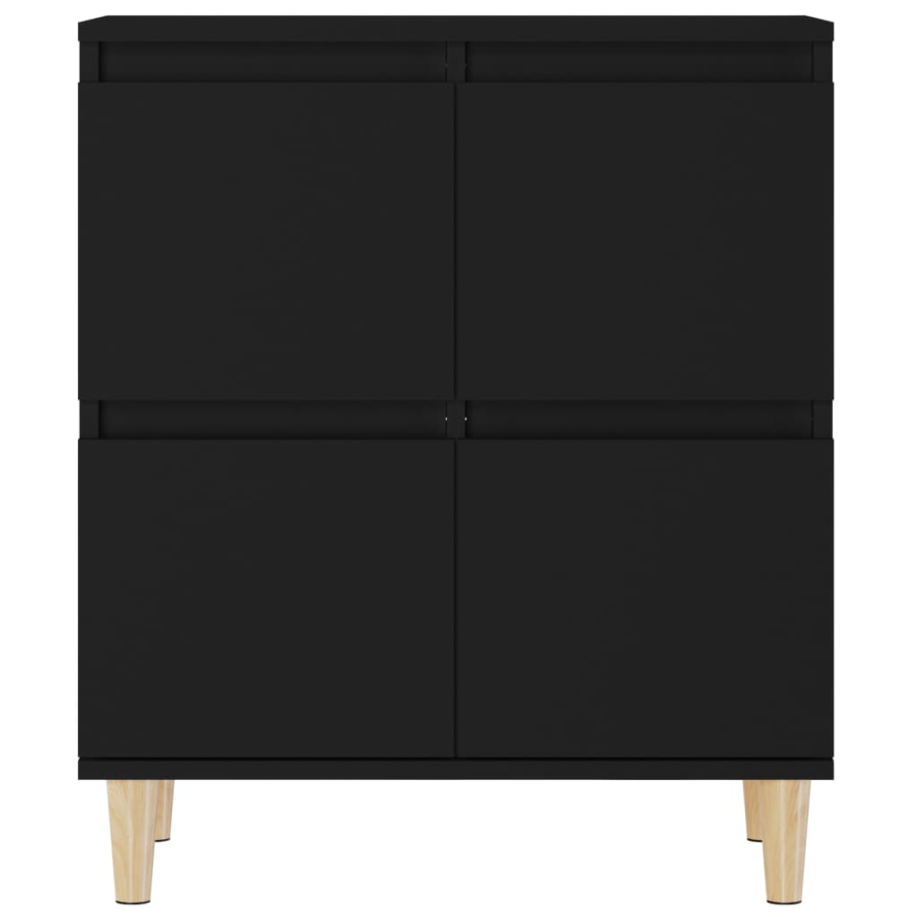 skænk 60x35x70 cm konstrueret træ sort