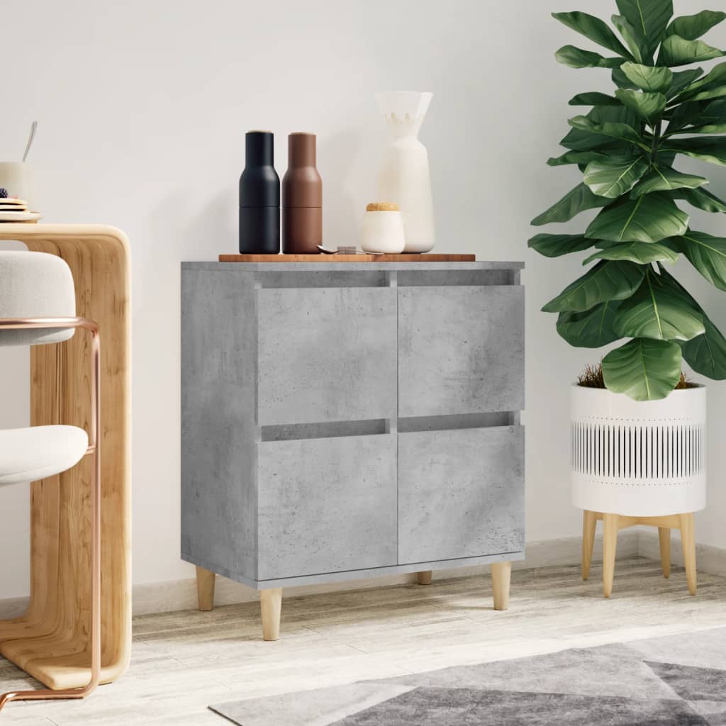 skænk 60x35x70 cm konstrueret træ betongrå