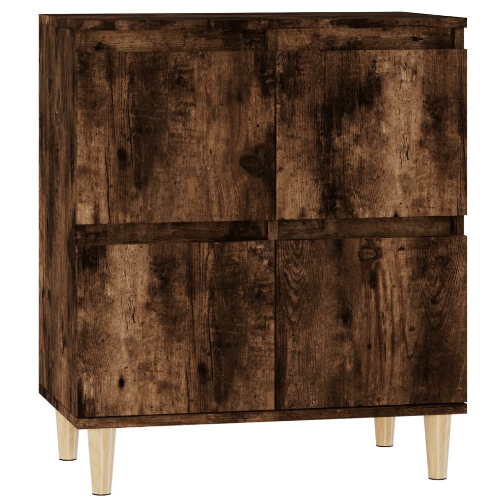 skænk 60x35x70 cm konstrueret træ røget egetræsfarve