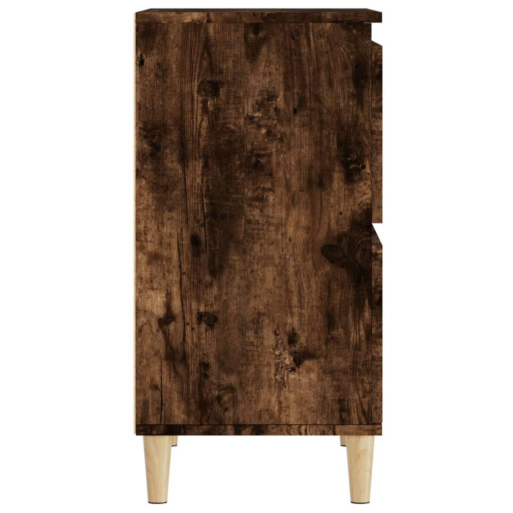 skænk 60x35x70 cm konstrueret træ røget egetræsfarve