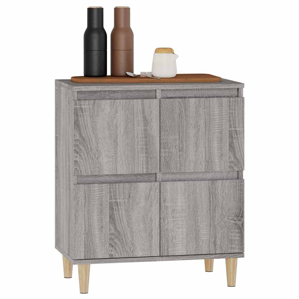 skænk 60x35x70 cm konstrueret træ grå sonoma-eg
