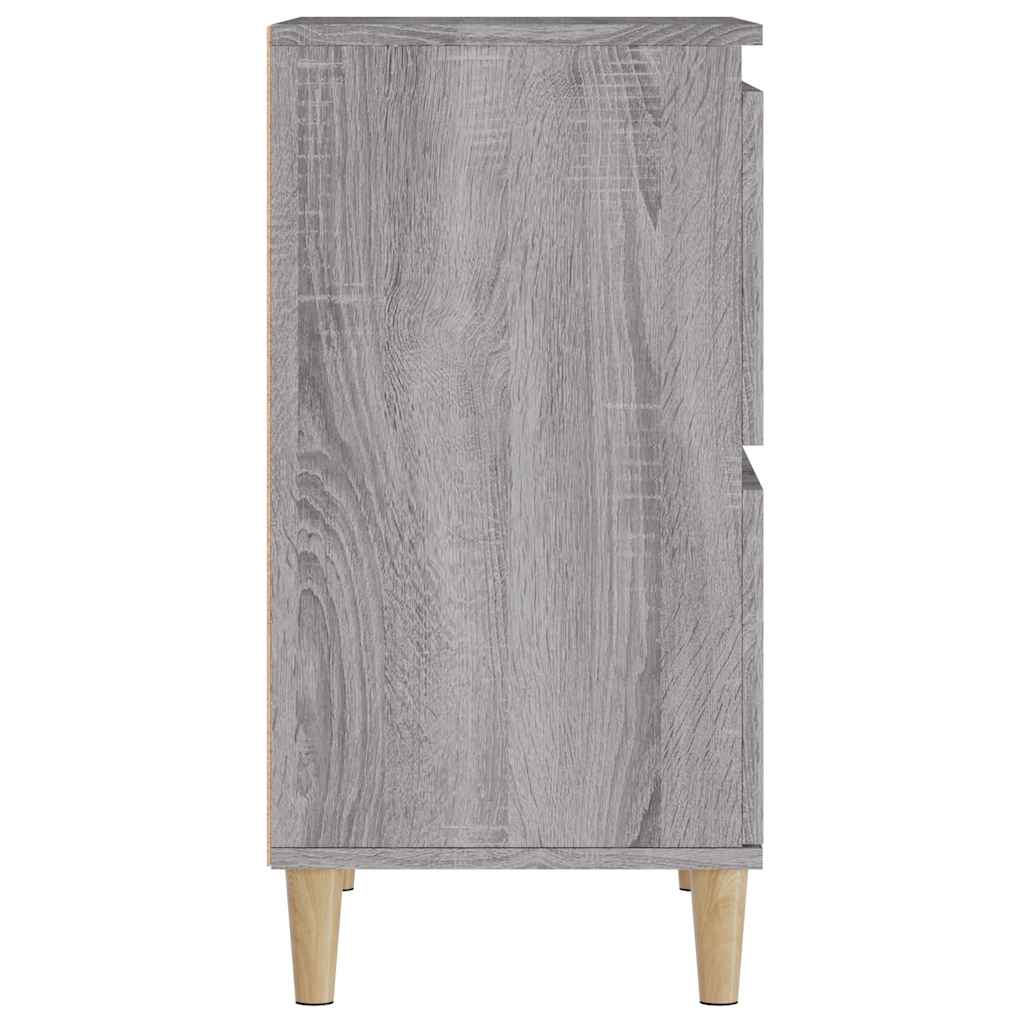 skænk 60x35x70 cm konstrueret træ grå sonoma-eg