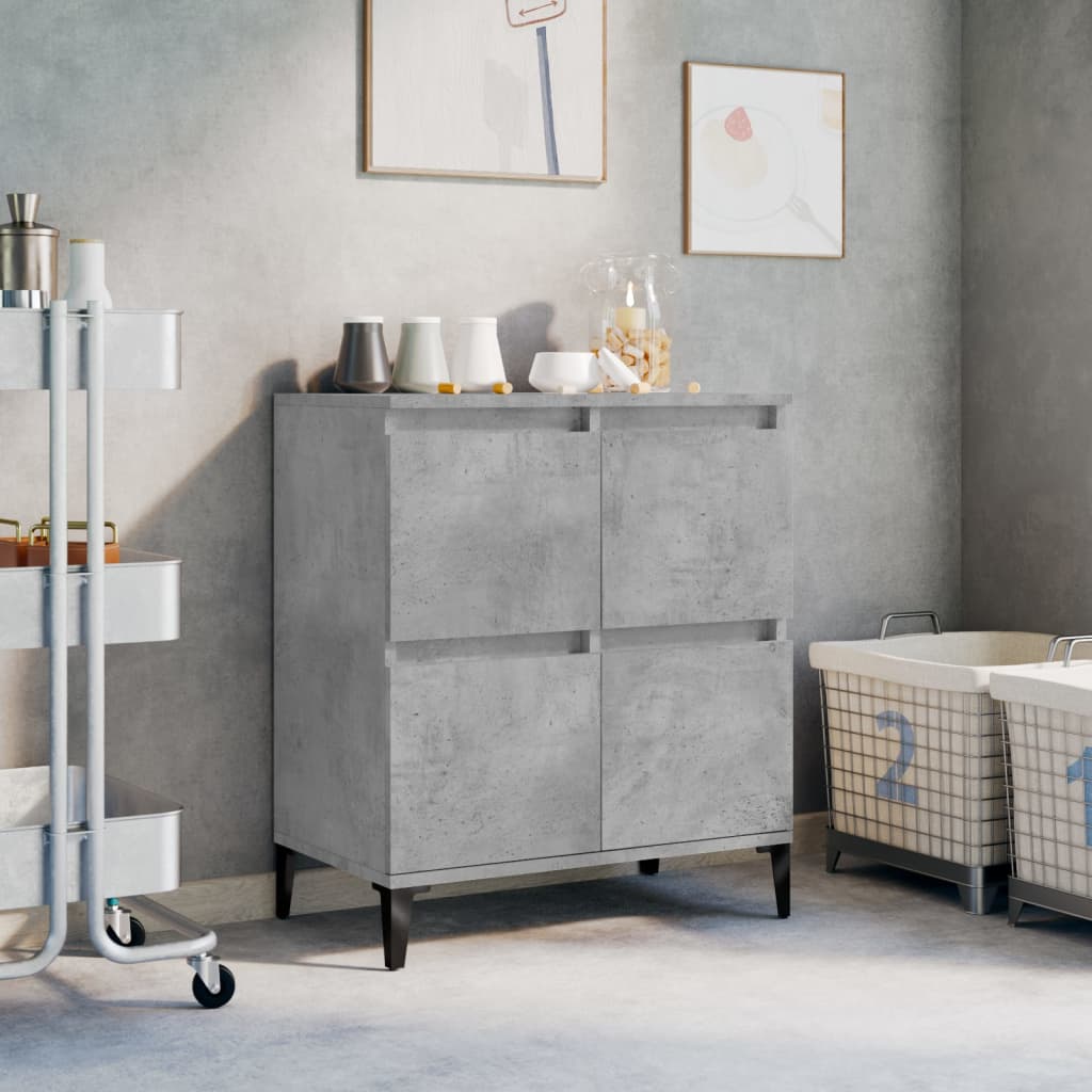 skænk 60x35x70 cm konstrueret træ betongrå