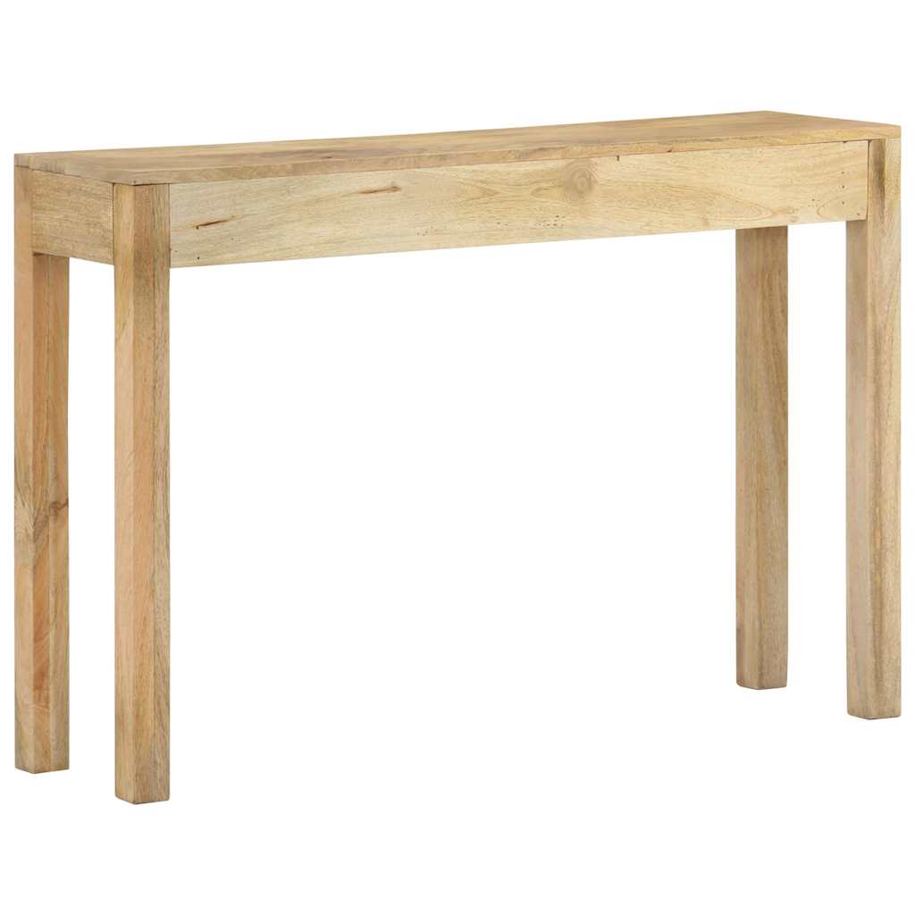 konsolbord 110x30x75 cm massivt mangotræ afbleget