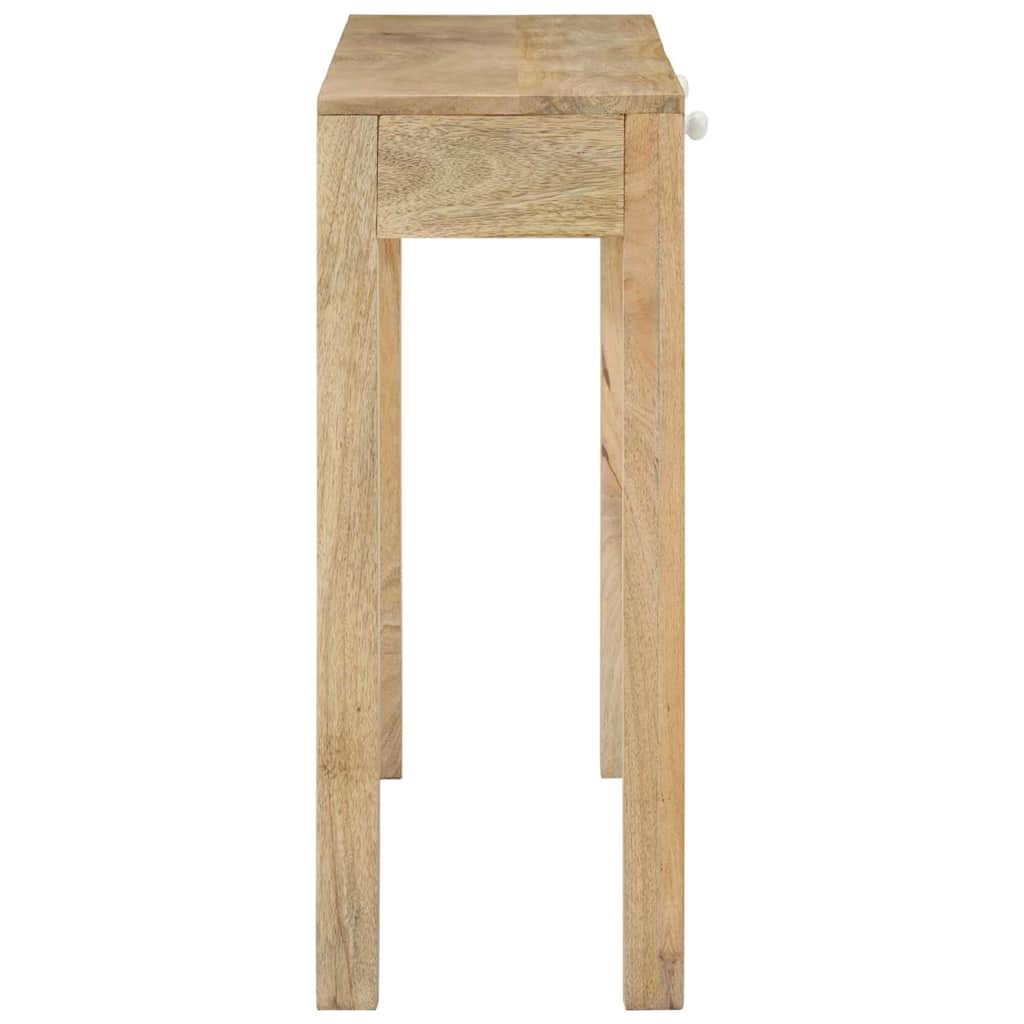 konsolbord 110x30x75 cm massivt mangotræ afbleget