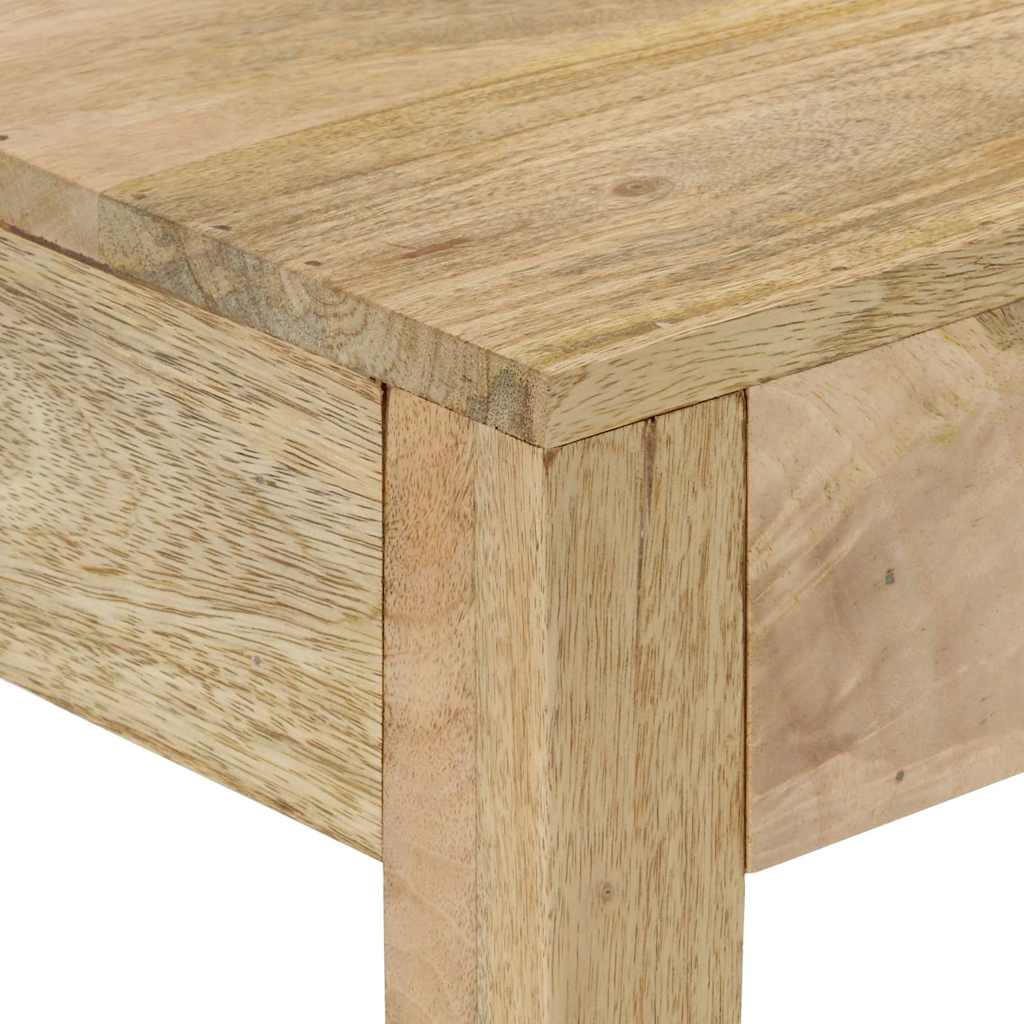 konsolbord 110x30x75 cm massivt mangotræ afbleget