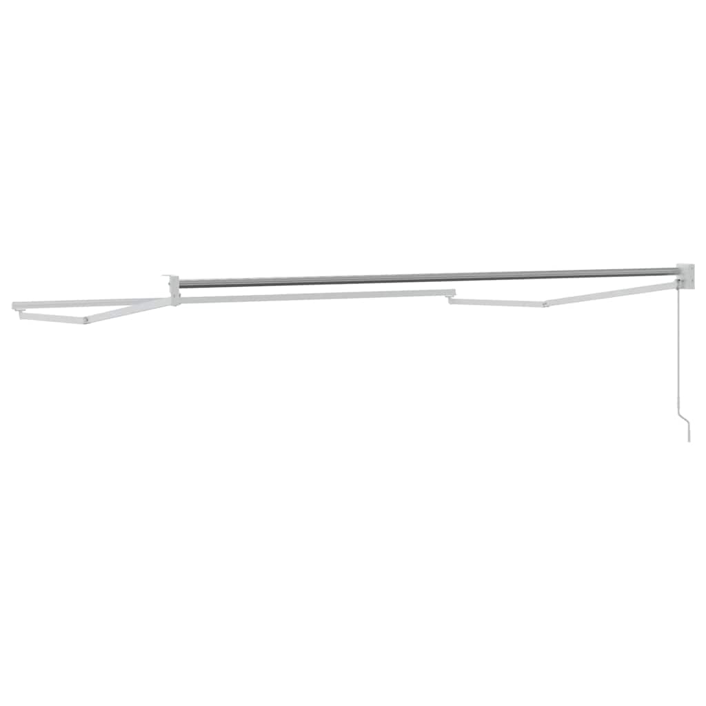 Udtrækkelig markisedel Hvid 300 x 250 cm Aluminium