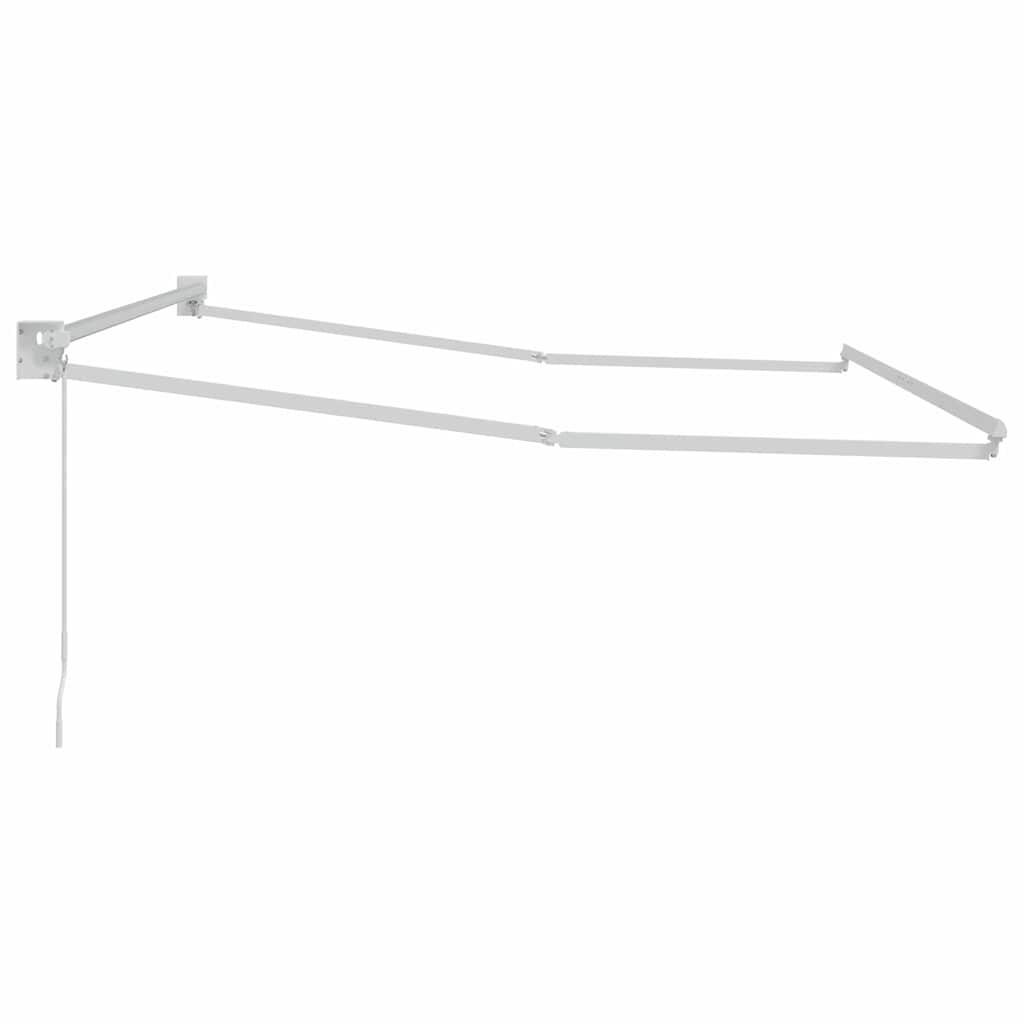Udtrækkelig markisedel Hvid 300 x 250 cm Aluminium