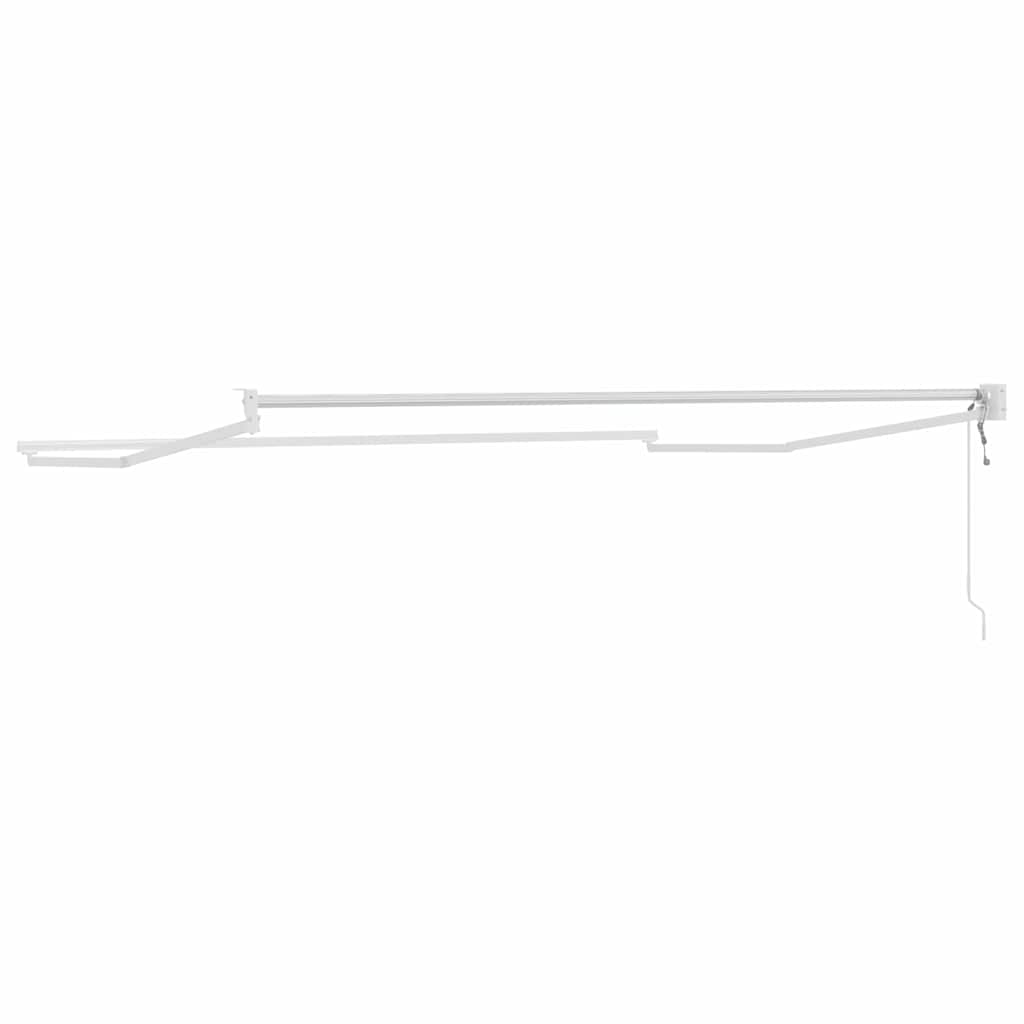 Udtrækkelig markisedel Hvid 300 x 250 cm Aluminium
