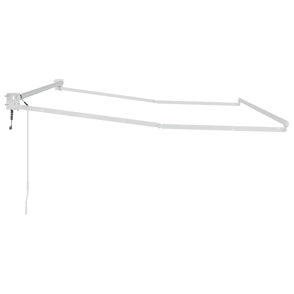 Udtrækkelig markisedel Hvid 300 x 250 cm Aluminium