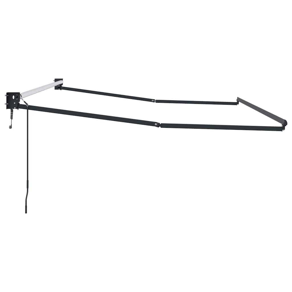 Udtrækkelig markisedel Antracit 350 x 250 cm Aluminium