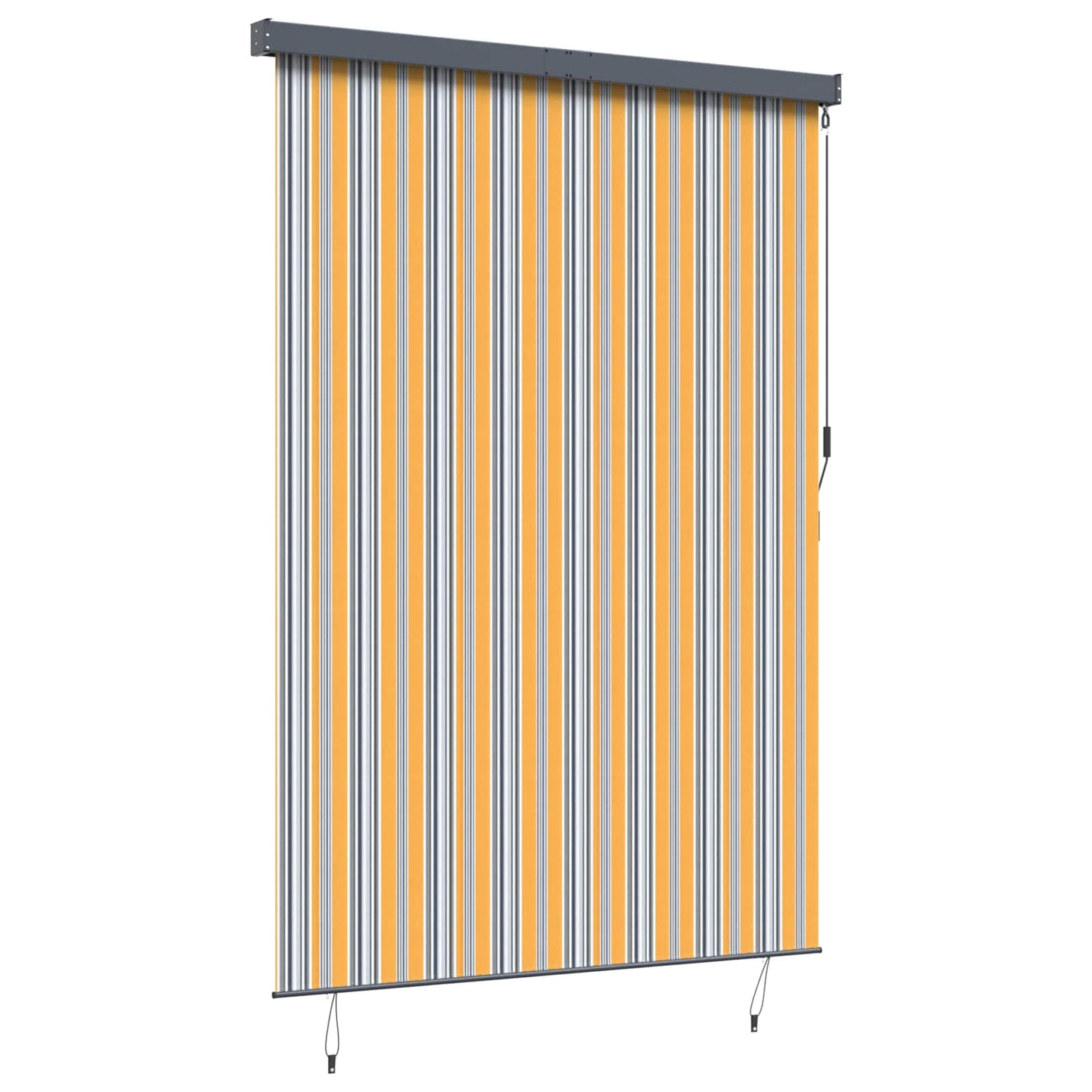 Rullegardin Gul og Blå 180 x 250 cm Stof og Aluminium