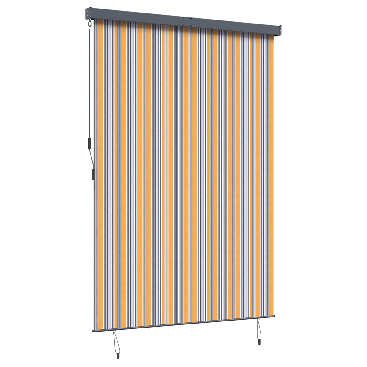 Rullegardin Gul og Blå 180 x 250 cm Stof og Aluminium