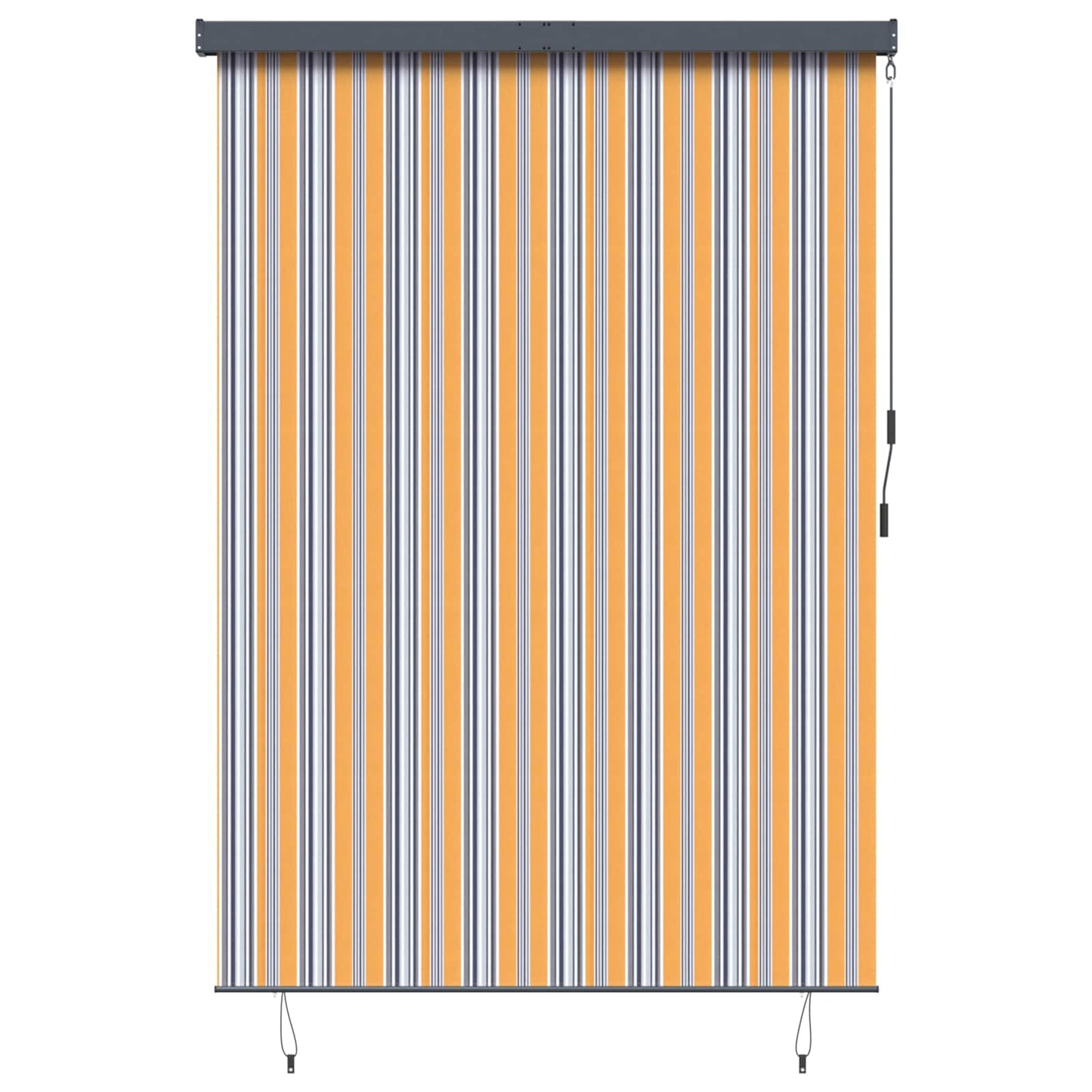 Rullegardin Gul og Blå 180 x 250 cm Stof og Aluminium