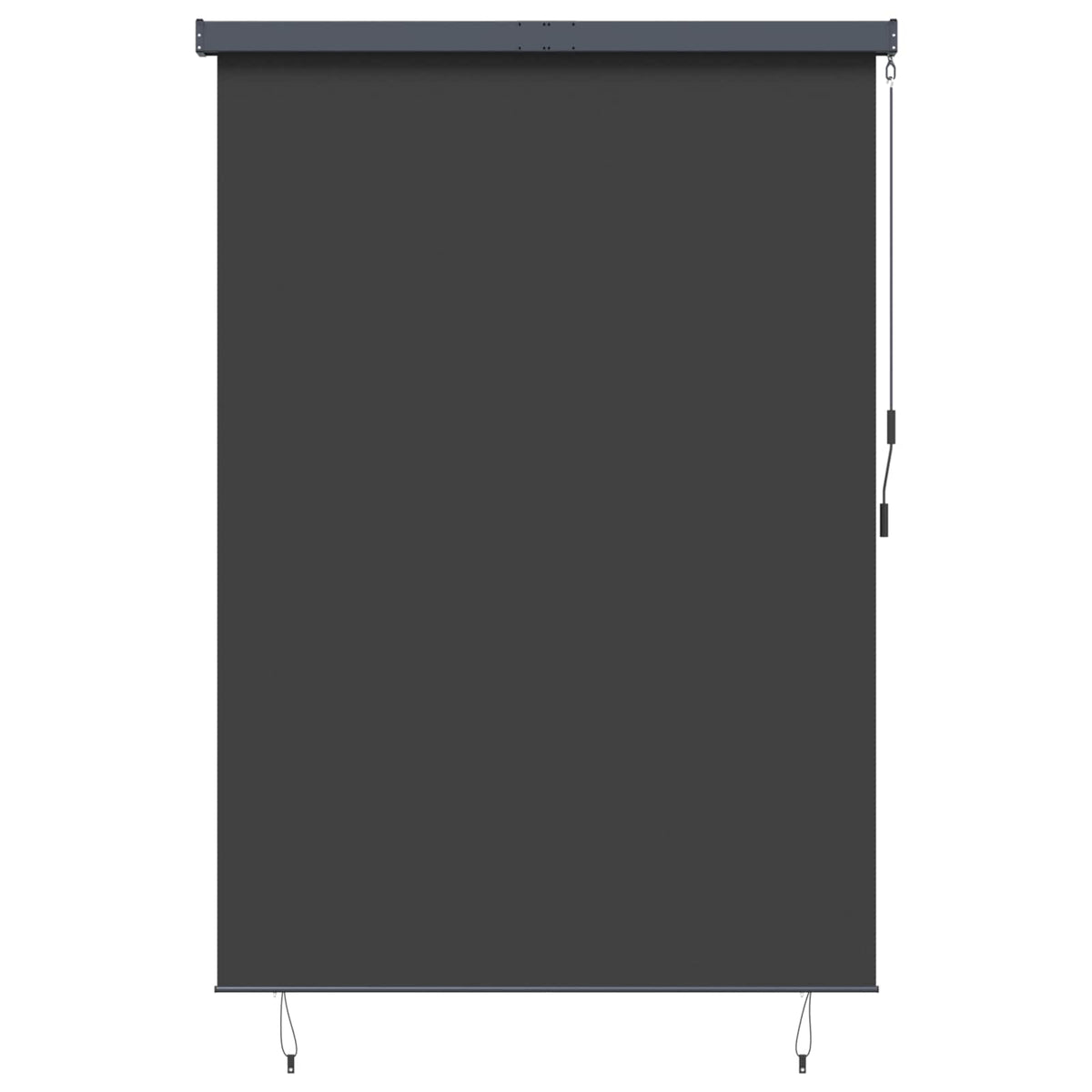 Rullegardin Antracit 180 x 250 cm Stof og Aluminium