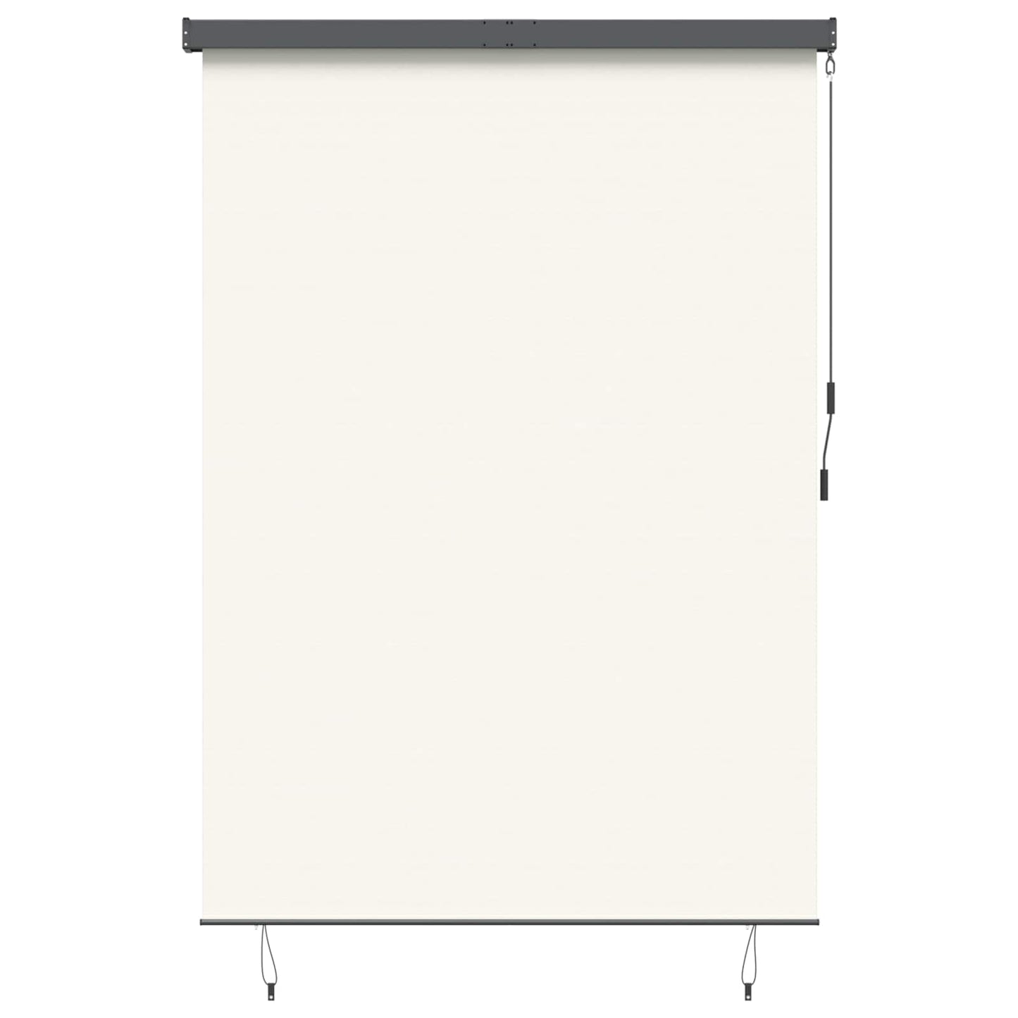 Rullegardin Cremefarvet 180 x 250 cm Stof og Aluminium