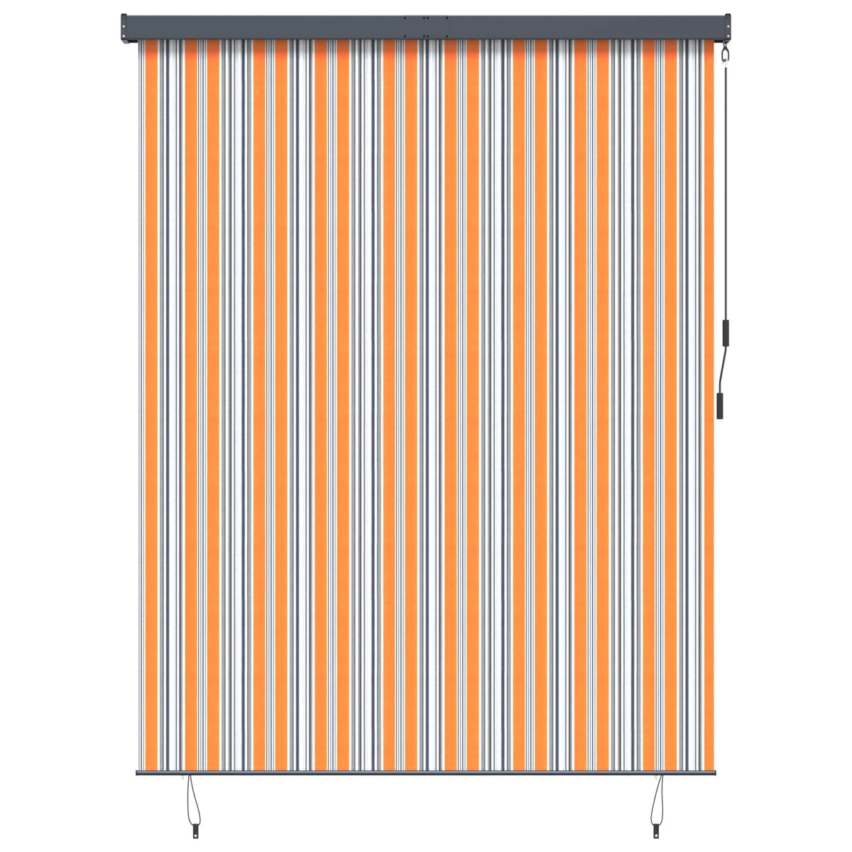 Rullegardin Gul og Blå 200 x 250 cm Stof og Aluminium