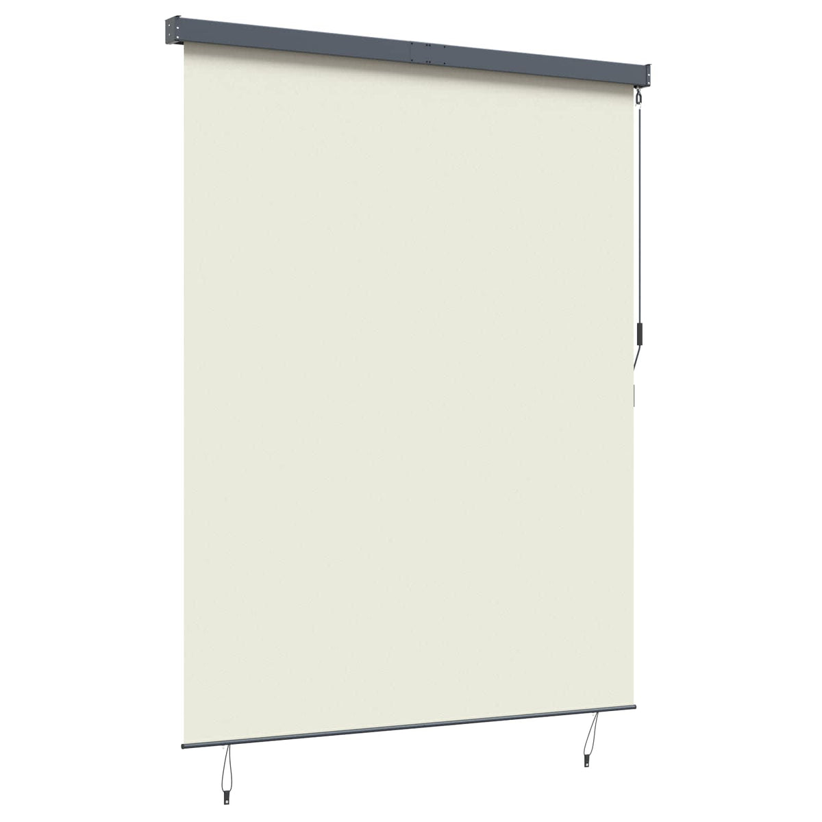 Rullegardin Cremefarvet 200 x 250 cm Stof og Aluminium