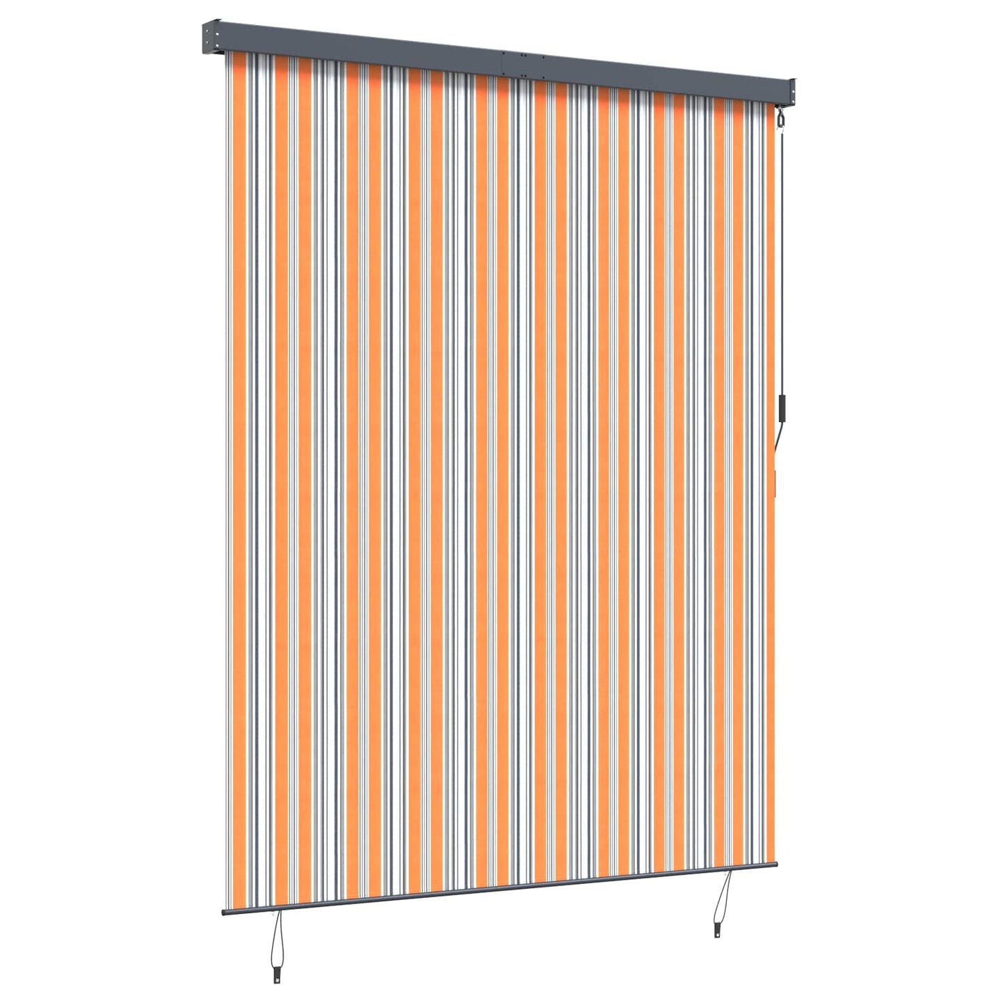 Rullegardin Gul og Blå 220 x 250 cm Stof og Aluminium