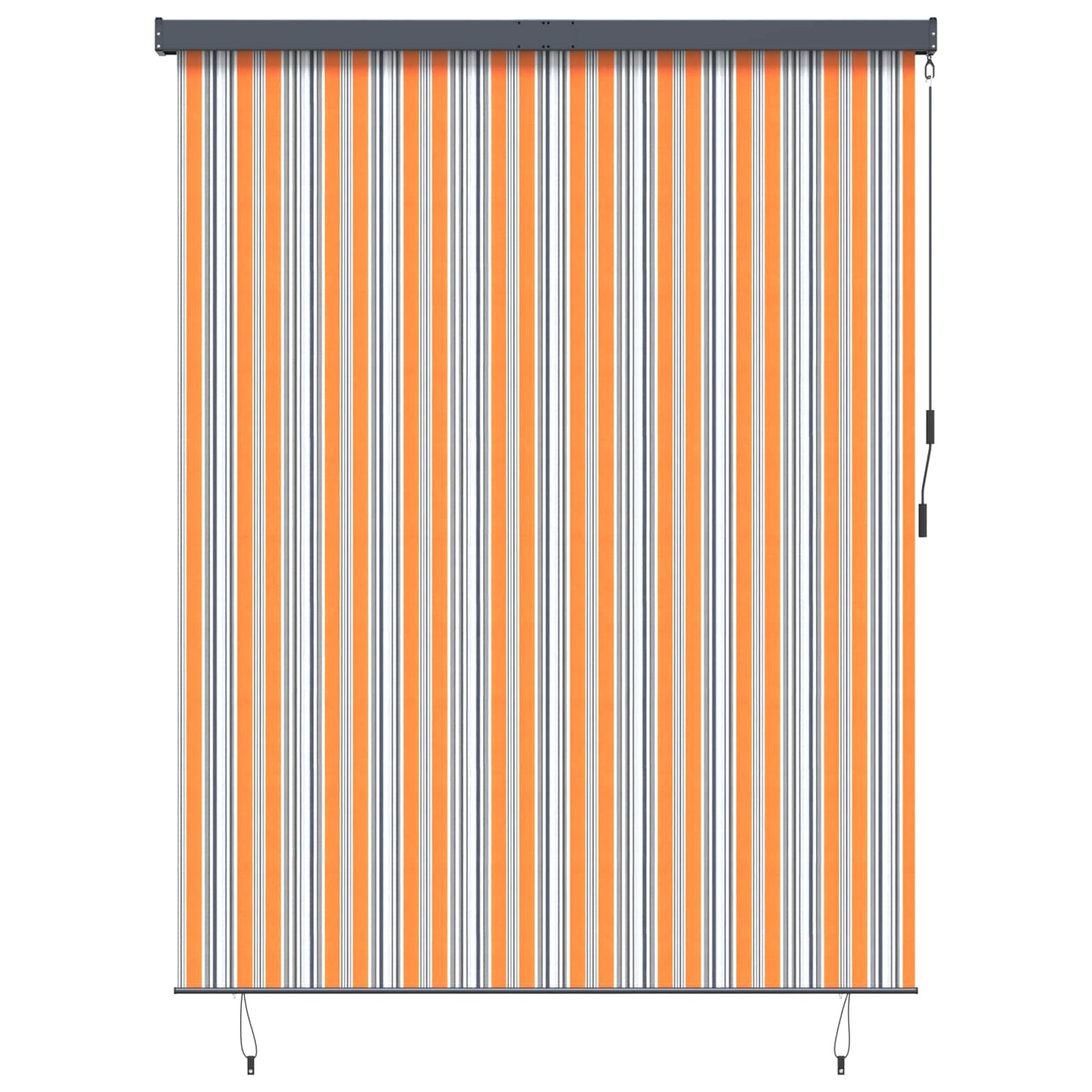 Rullegardin Gul og Blå 220 x 250 cm Stof og Aluminium