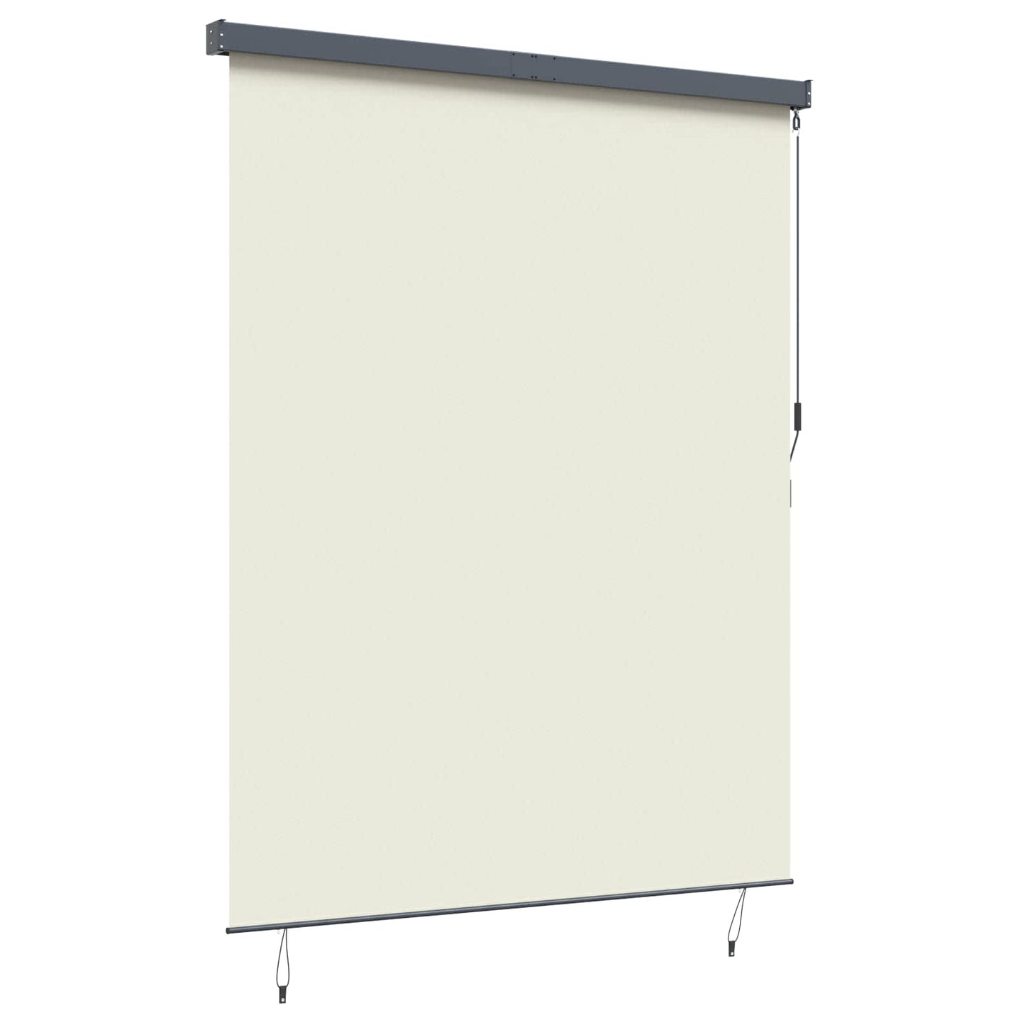 Rullegardin Cremefarvet 220 x 250 cm Stof og Aluminium