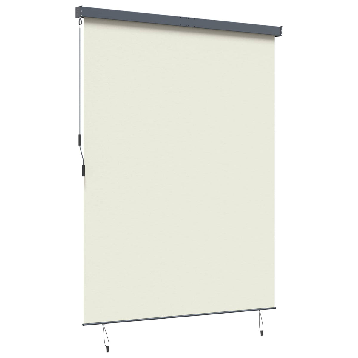 Rullegardin Cremefarvet 220 x 250 cm Stof og Aluminium