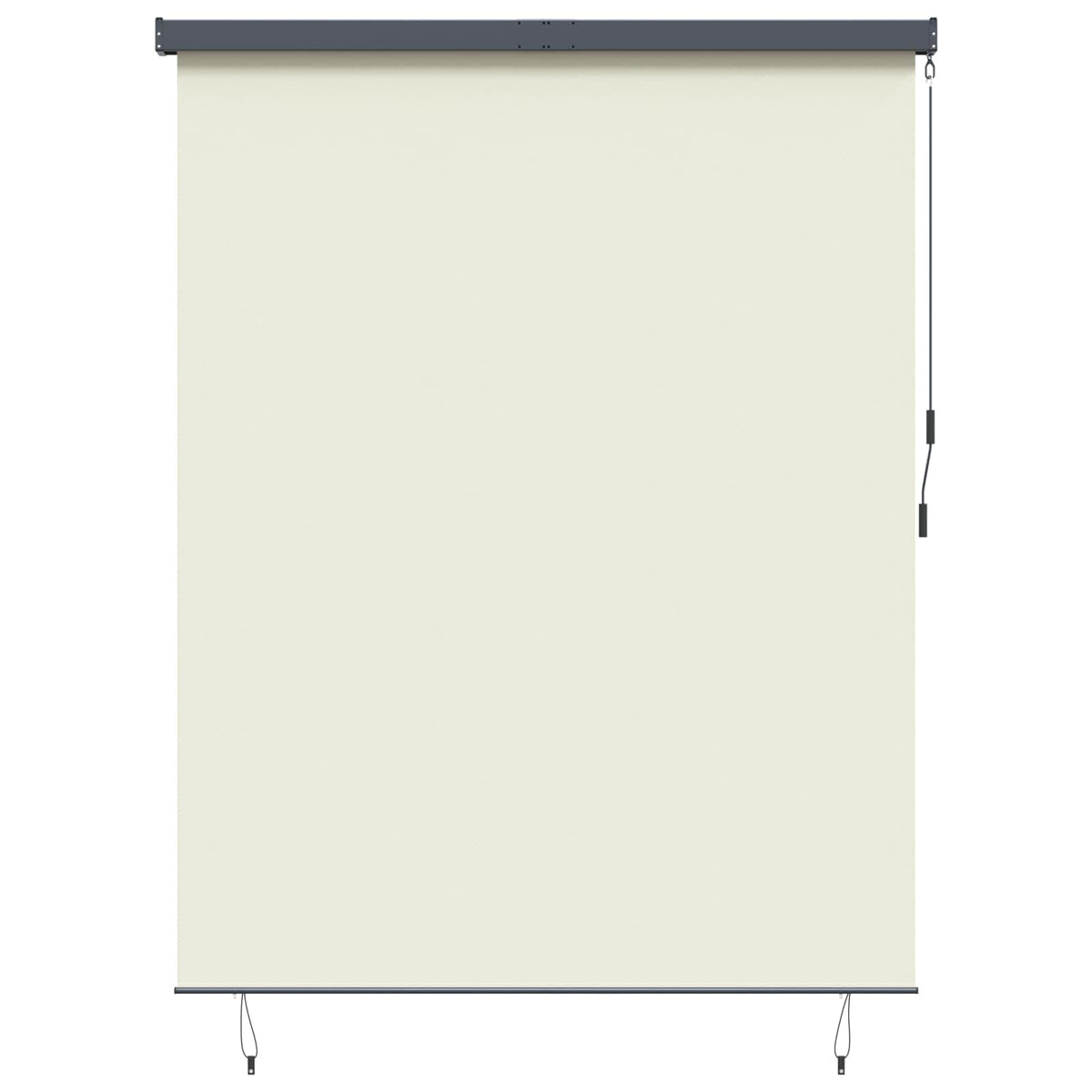 Rullegardin Cremefarvet 220 x 250 cm Stof og Aluminium