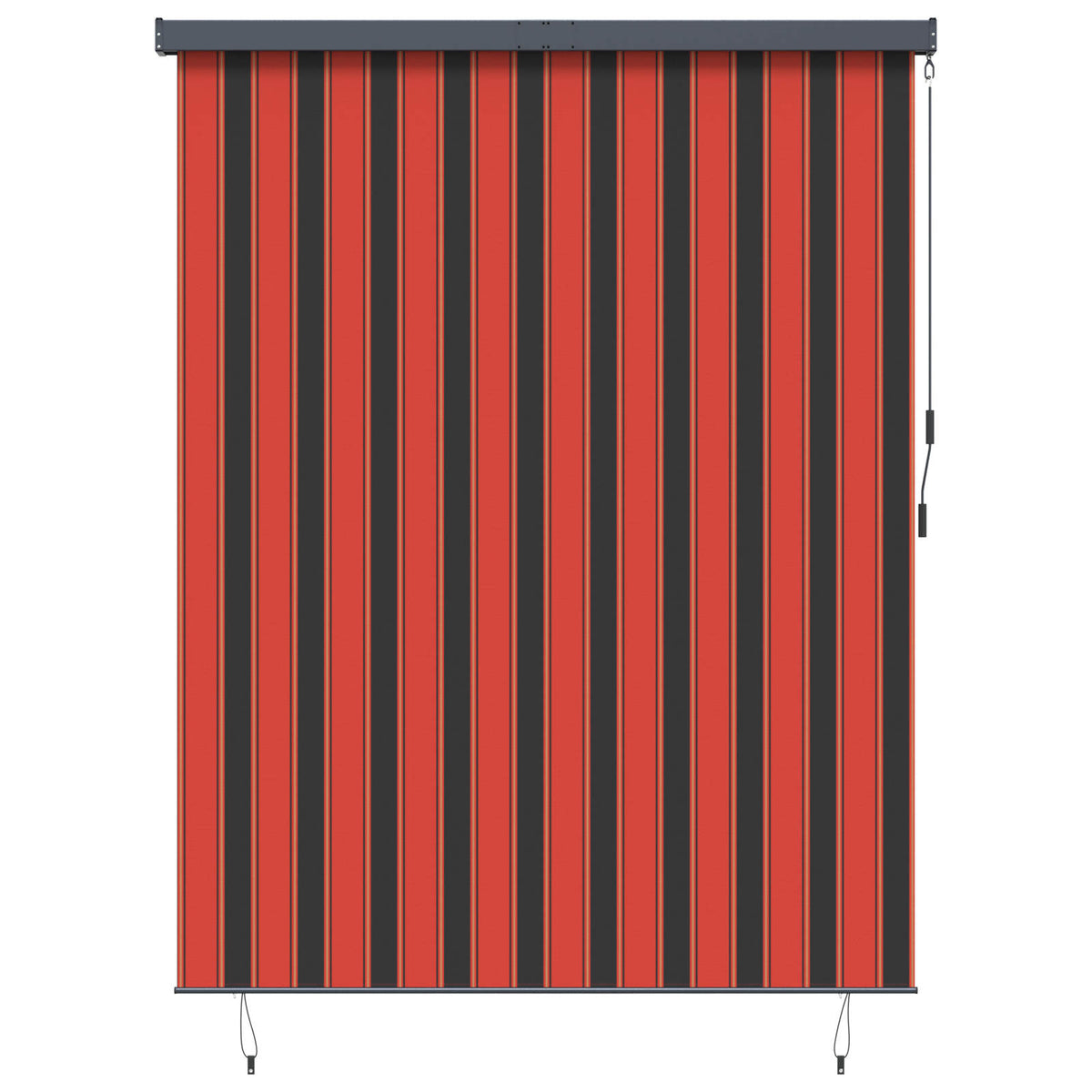 Rullegardin Orange og Brun 220 x 250 cm Stof og Aluminium