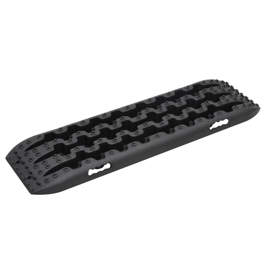 frikørselsplader 2 stk. 106x30,5x7 cm nylon sort