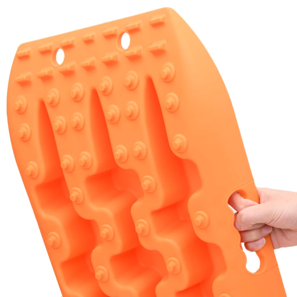 frikørselsplader 2 stk. 106x30,5x7 cm nylon orange