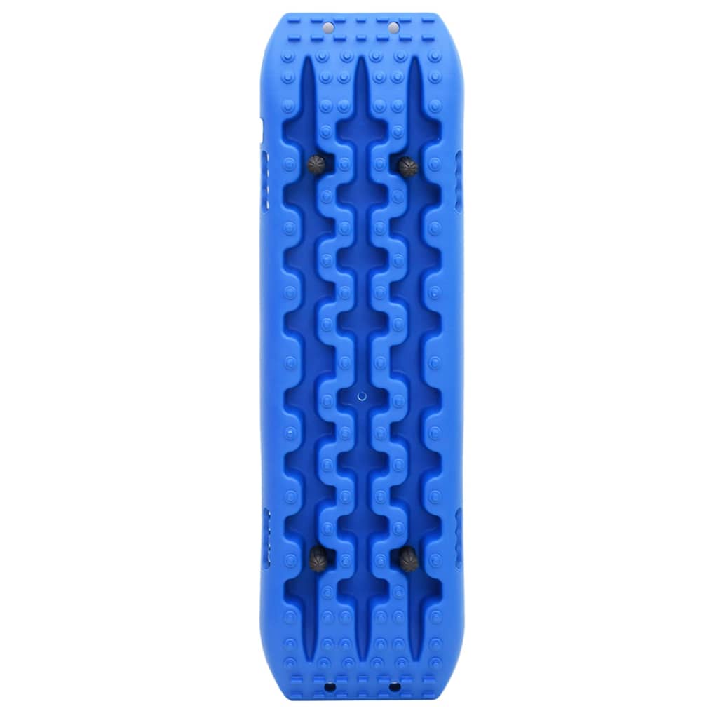 frikørselsplader 2 stk. 106x30,5x7 cm nylon blå