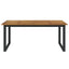 havebord med U-formede ben 180x90x75 cm massivt akacietræ