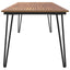 havebord med hairpin-bordben 200x90x75 cm massivt akacietræ