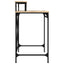 skrivebord 80x50x90 cm konstrueret træ og jern sonoma-eg
