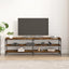 tv-bord 160x30x50 cm konstrueret træ røget egetræsfarve