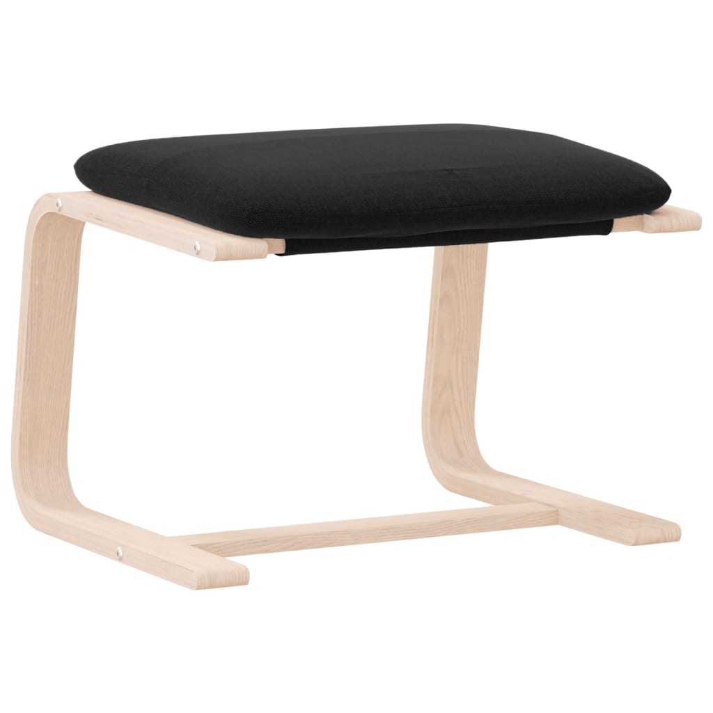 fodskammel 51x41x40 cm stof sort