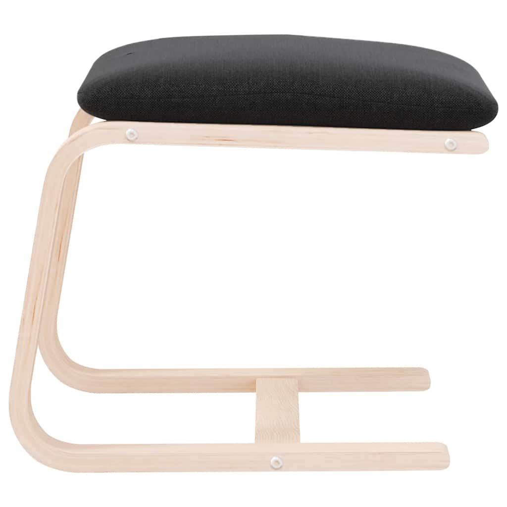 fodskammel 51x41x40 cm stof sort