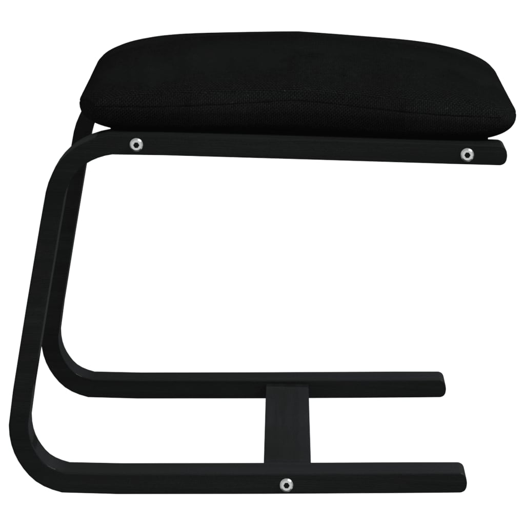 fodskammel 51x41x40 cm stof sort