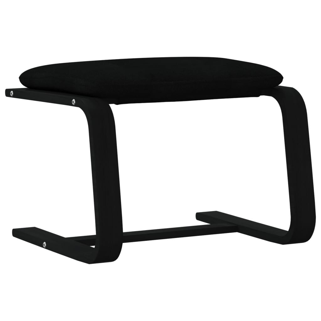 fodskammel 51x41x40 cm stof sort