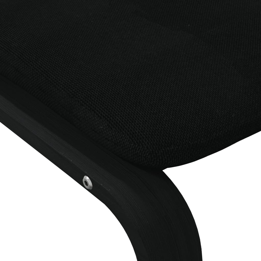 fodskammel 51x41x40 cm stof sort