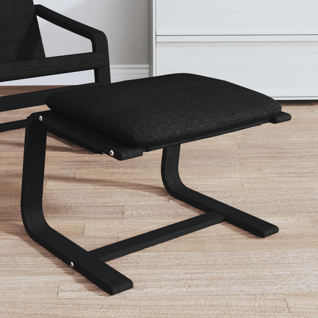 fodskammel 51x41x40 cm stof sort