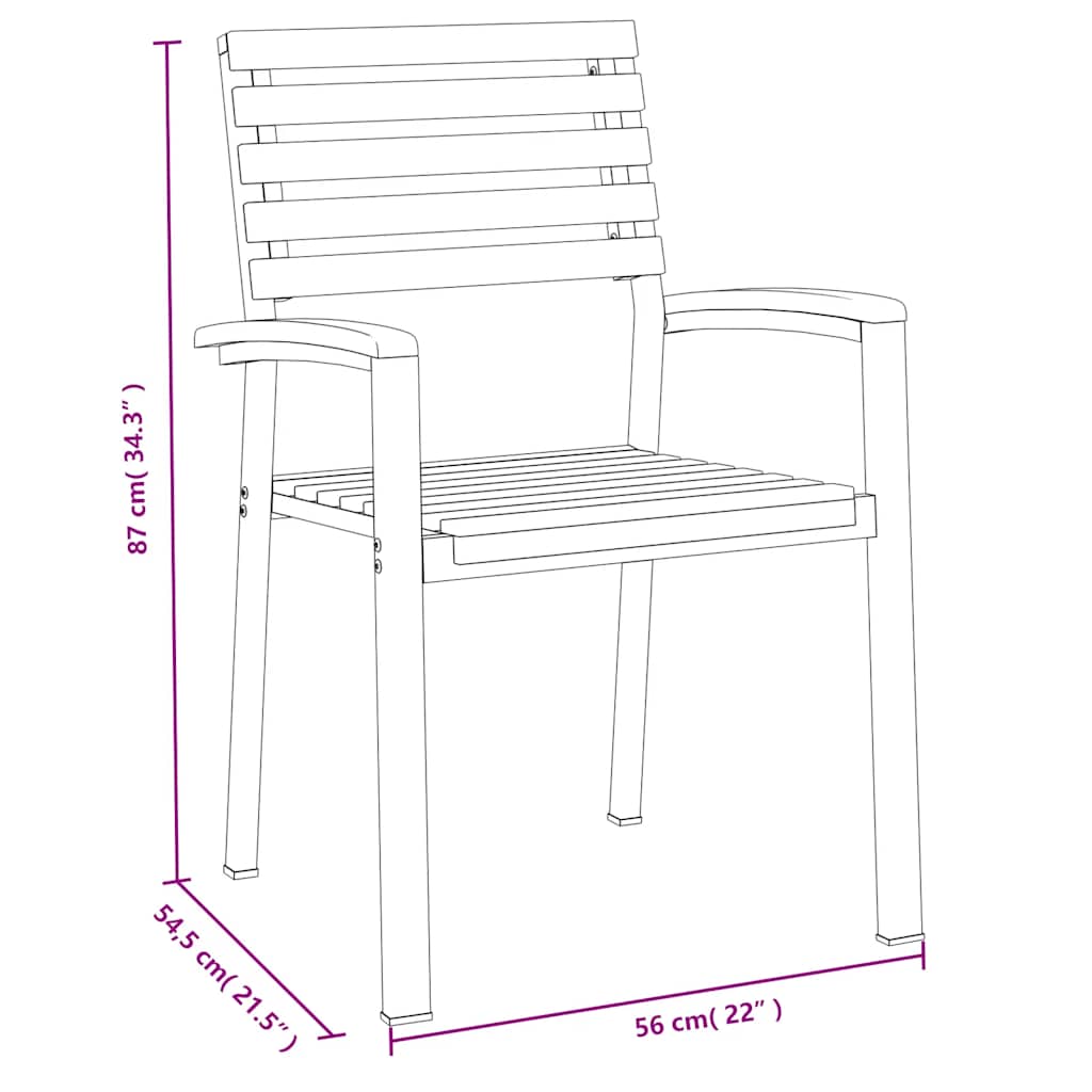 spisebordssæt til haven 5 dele massivt akacietræ og metal